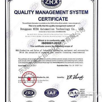 Quality Management System Certification