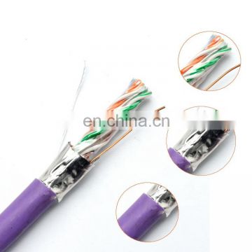 4 pair utp cat 6 ftp utp cable roll grey network cable cat6 or cat5e sftp with lszh/pe jacket