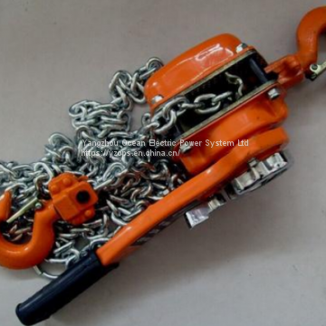 chain hoist; hand tackle block