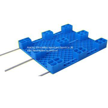 Flat Four Entry Nine Legs Plastic Pallets for Warehouse photo-5
