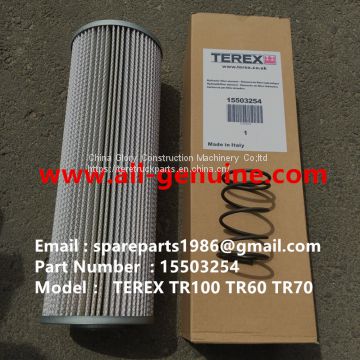 TEREX 15503254 FILTER TR100 TR70 TR60 TR70 MT4400AC OFF HIGHWAY RIGID DUMP TRUCK MINING HAULER TRANSMISSION