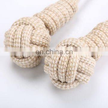 HQPT001 Manufacturer wholesale Dog Cotton Hemp Rope Knot Toys Molar Pet Toys