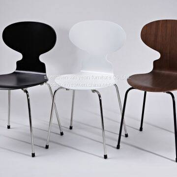 China Supplier Modern Designed Dinning Chair With Black Painted and Walnut Veneer Ant Chair Designed photo-3