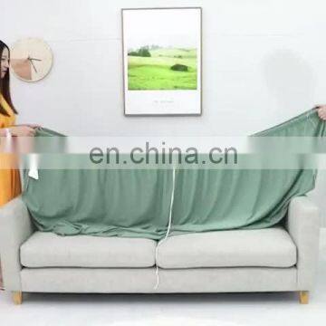 Factory wholesale custom 1 2 3 4  Seater Slipcover All Wrap Living Room Solid Color Elastic Spandex Universal Sofa Cover