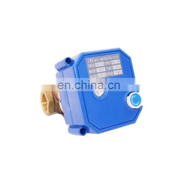 Full port Brass electric control valve with manual override function for Solar thermal,under-floor,rain water,irrigation