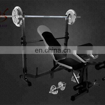 Adjustable Squat Rack With Weightlifting Bench Press photo-5