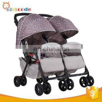 factory OEM aluminum alloy frame 12 wheels twins baby stroller