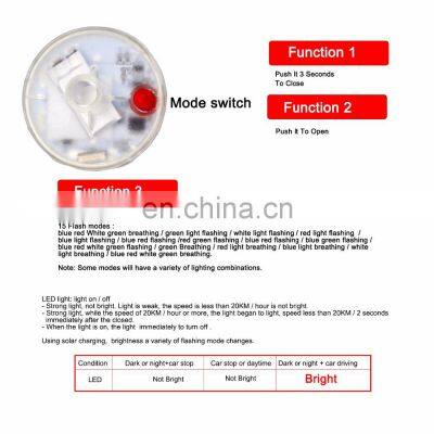 4PCS Car Ambient Hub Lamp Solar Energy Decorative Neon Tire Led Light Rgb Auto Wheel Cap Lights Exterior Styling Accessories