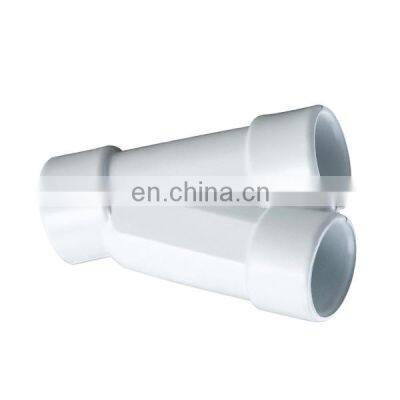 Ware Sanitary PVC Y Shape Joint 1'' Plastic Water Pipe Fittings