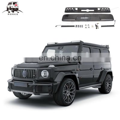 W463A front roof LED fit for G-class W463A 2018-2019year to B-style DRY carbon fiber light bar with LED