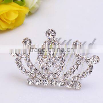 2015 new model FZZ255 bridal wedding hair tiara crown wholesale full colorful diamond