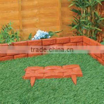 Red Brick Effect Plastic Garden Edging