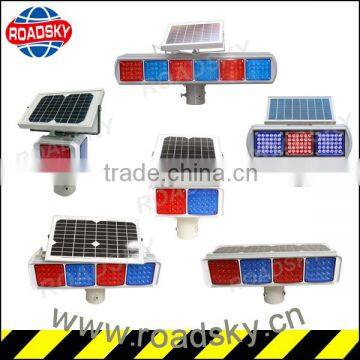 Traffic Signal Red Solar Power Strobe Led Light