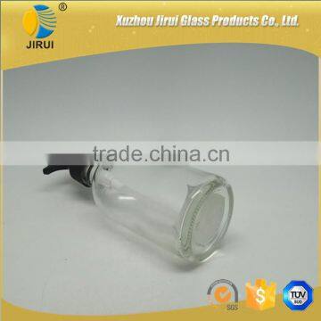 250ml Clear Glass Liquid Hand Washing Bottle With Spout