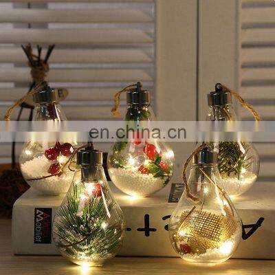 OEM Custom Logo Trend Tree Hanging Cheap Fireproof Smart LED Bulb Merry Christmas Light