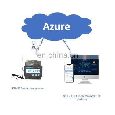 DIN Rail Digital Wireless 4G 3 Phase Mobile Smart Meter Mqtt Ethernet Smart Energy Meter photo-3