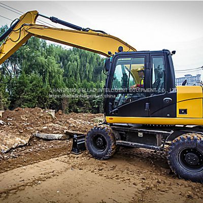 Small Mini Wheeled Excavator Used For Sale