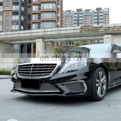 Высококачественные решетки бамперов для автомобилей Benz S-класса W222. Модифицированный тюнинг-комплект для кузова S65 AMG. Передний бампер и решетка радиатора photo-3