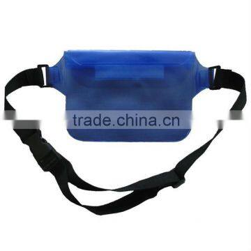 Plastic waterproof running waist bag pvc waterproof waist pack dry bag factory