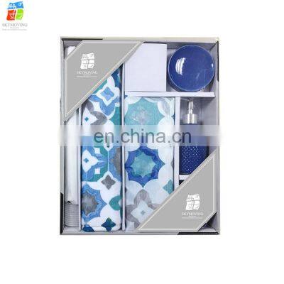 Wholesale good feedback bathroom sets with shower curtain