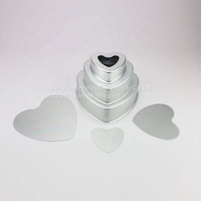 Non Stick Aluminum Heart Shape Cake Pans Removable Bottom Cake Baking Mold Pan photo-4