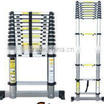 3.2M EXTENDABLE 10 STEP TELESCOPIC LADDER MULTI PURPOSE EXTENSION ALUMINIUM