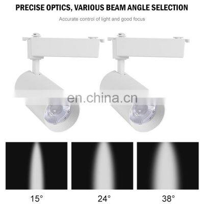 Surface Mounted Anti Glare Indoor Aluminum Cob 15w 25w 35w Led Track Lighting photo-3
