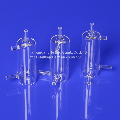 Customized Quartz Glass Overflow Tube Quartz Parts for High-precious Instruments photo-2