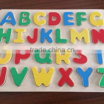 2015 The Natural Process Of Wooden Puzzles Toy Most Popular Kids Learning Letters photo-2