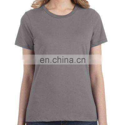 Women's Plain Pattern Premium Cotton Custom printed T-shirts