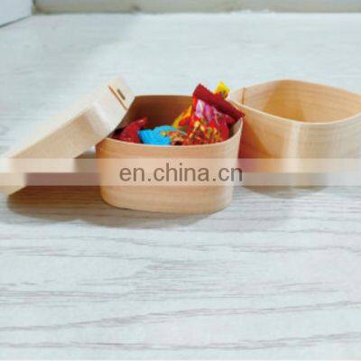 Biodegradable Wooden Round Takeaway Packaging Food Container Cake Veneer Cheese Grazing Deli Board Christmas Gift Box photo-4