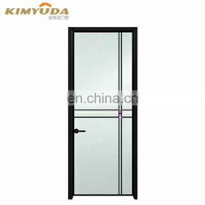 Outward aluminum entri casement door design aluminum bathroom toilet door for home office