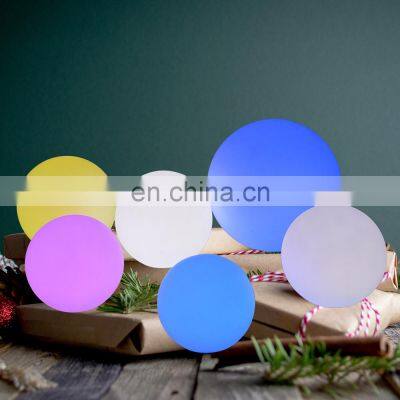 multiple colors pe plastic ball LED Christmas lights decoration bedroom lamps sphere mood magic light