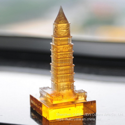 Direct Factory Casting Crystal Scale Miniature Buildings Model 3D Tower Accept Customization photo-3