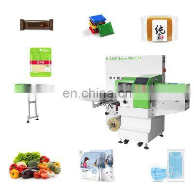 Horizontal Wrapper Mushroom Flow Tray Fresh Tomato Grape Cereal Parsley Peanut Bar Pack Machine photo-2