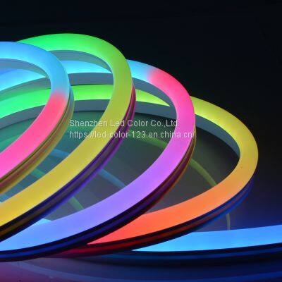 Hot Selling Neon LED Lights Flexible Soft Strip 10*23MM WS2811 Neon Tube RGB Pixel Light Silicone Neon Flex Strip Light photo-3