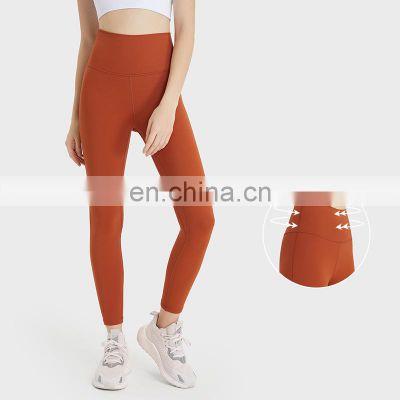 Tiktok High Waist Tummy Control Sports Yoga Leggings With Hidden Pocket Women Slim Fit Peach Hip Gym Fitnss Wear Tight Pants