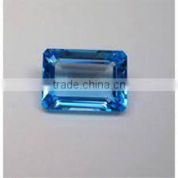 Blue Topaz emerald cut