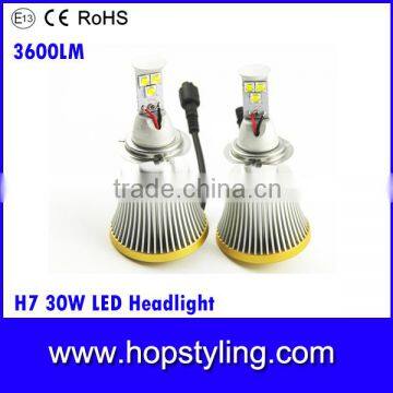 Direct factory offer H7 high quality Led Headlamp, 3600LM car led headlamp