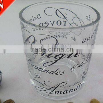 glass crystal candle decoration with lights