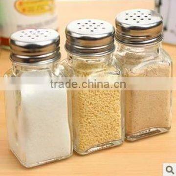 kitchen storage glass bottle/ spice glass bottle