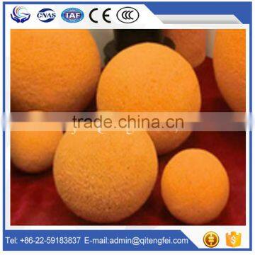 For trailer concrete pump free sample provided 3 inch rubber sponge cleaning ball