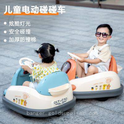 Children's electric bumper car, drift car, remote control, seat, indoor and outdoor rotating go-kart, charging model