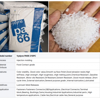 Vydyne PA66 AFR200Y Nylon Gear Cable Pulley Application 15% Glass Fiber Reinforced Heat Stability Pa66 Nylon PA66 AFR200Y photo-5