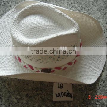 Spring and Summer sun cowboy hat mat straw cheap crafting for wholesale