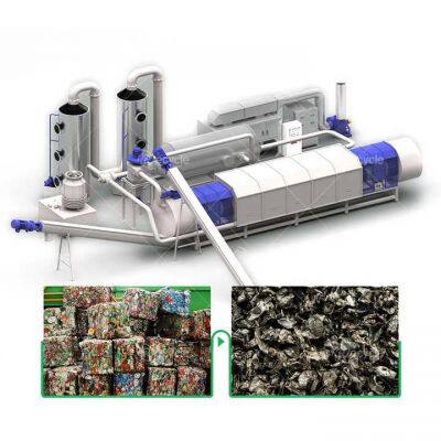 Garden Waste Continuous Rotary Carbonization Furnace Biomass Activated Carbon Making Machine Aluminum Cans Paint Remove Furnace photo-4