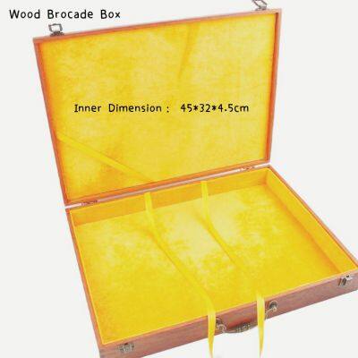 Xuan Paper Wooden Frame Song Brocade Box Package Box Gift Jewelry Box photo-5