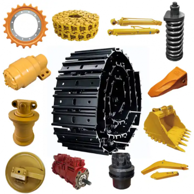 Запчасти для ходовой части экскаватора. Каток для гусеницы экскаватора. Гусеничные детали