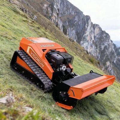 Vigorun Crawler Euro5 Gasoline Engine Electric Start Remote Control Distance 200Mm Radio Controlled Flail Mower