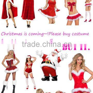 2015 wholesale cheap quick ship women sexy Xmas lingerie